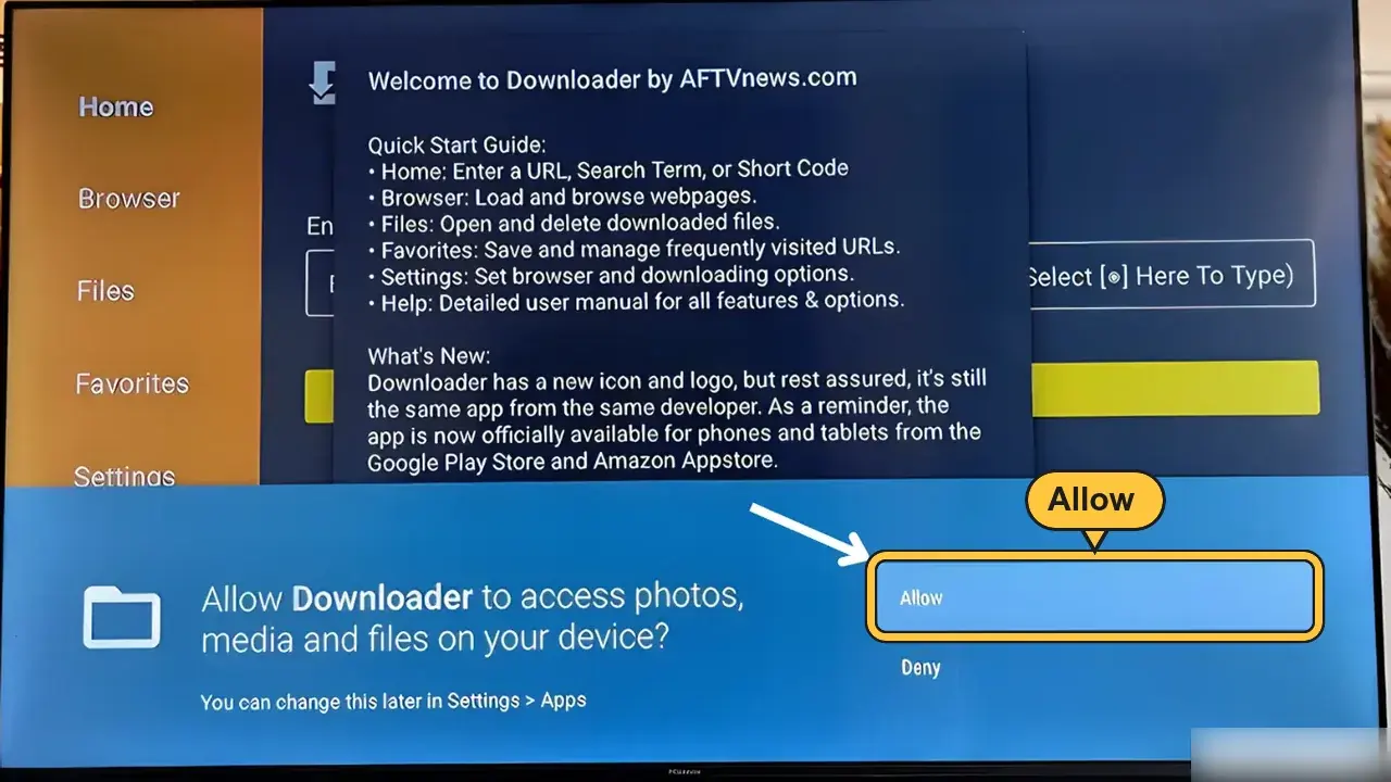 Autoriser Downloader