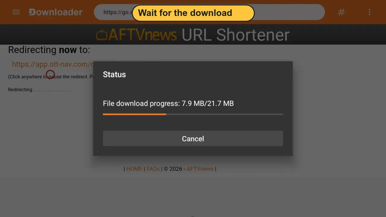 Téléchargement d'OTT Navigator